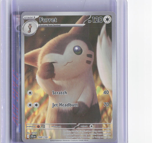 Furret 168/159 Illustration Rare Journey Together Pokemon Holo