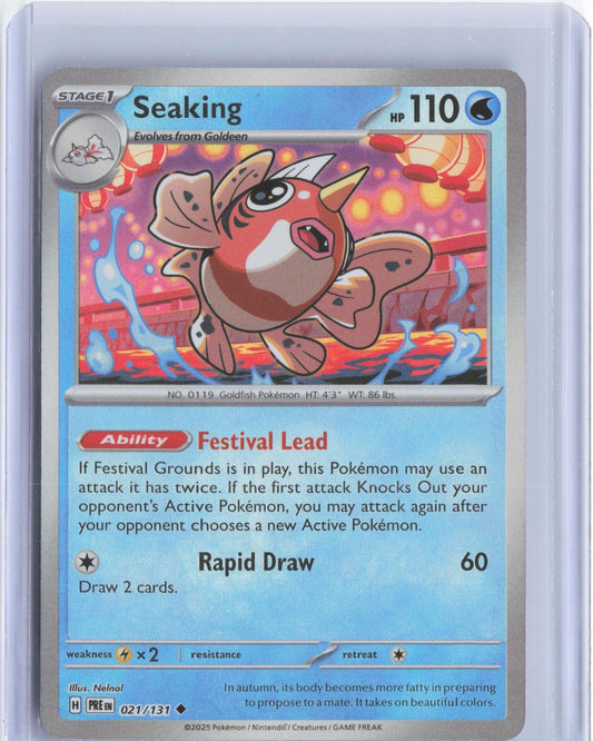 Seaking (Poke Ball Pattern) 021/131 Holo Prismatic Evolutions Pokemon Card