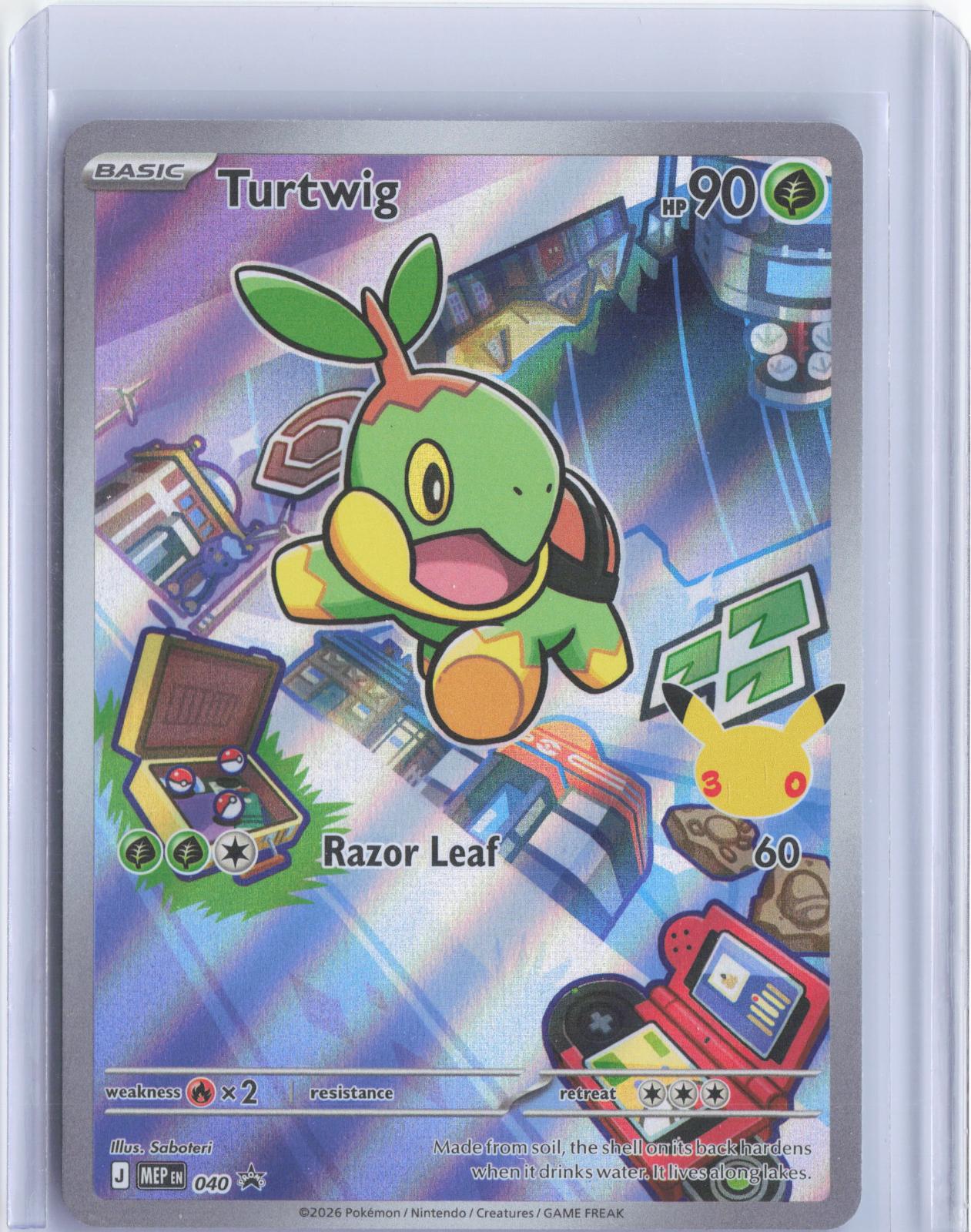 Turtwig 040 Holo Promo ME: Mega Evolution Promo Pokemon TCG Card