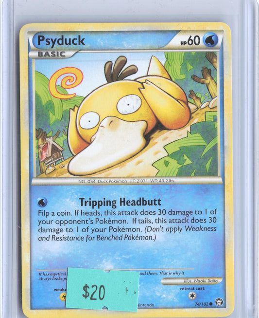 Psyduck 74/102 Common HGSS Triumphant Pokemon