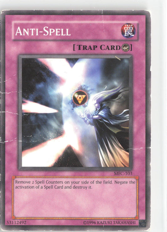 Anti-Spell MFC-103 Common / Short Print Magician's Force Yu-Gi-Oh Unlimited