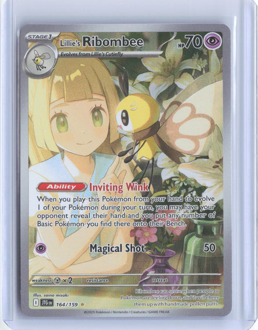 Lillie's Ribombee 164/159 Illustration Rare Journey Together Pokemon TCG Card
