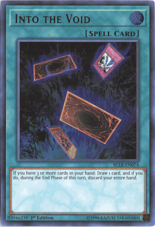 Into the Void BLLR-EN074 Battles of Legend: Light's Revenge Yu-Gi-Oh 1st Edition