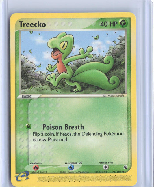Treecko 75/109 Common Ruby & Sapphire Pokemon TCG Card