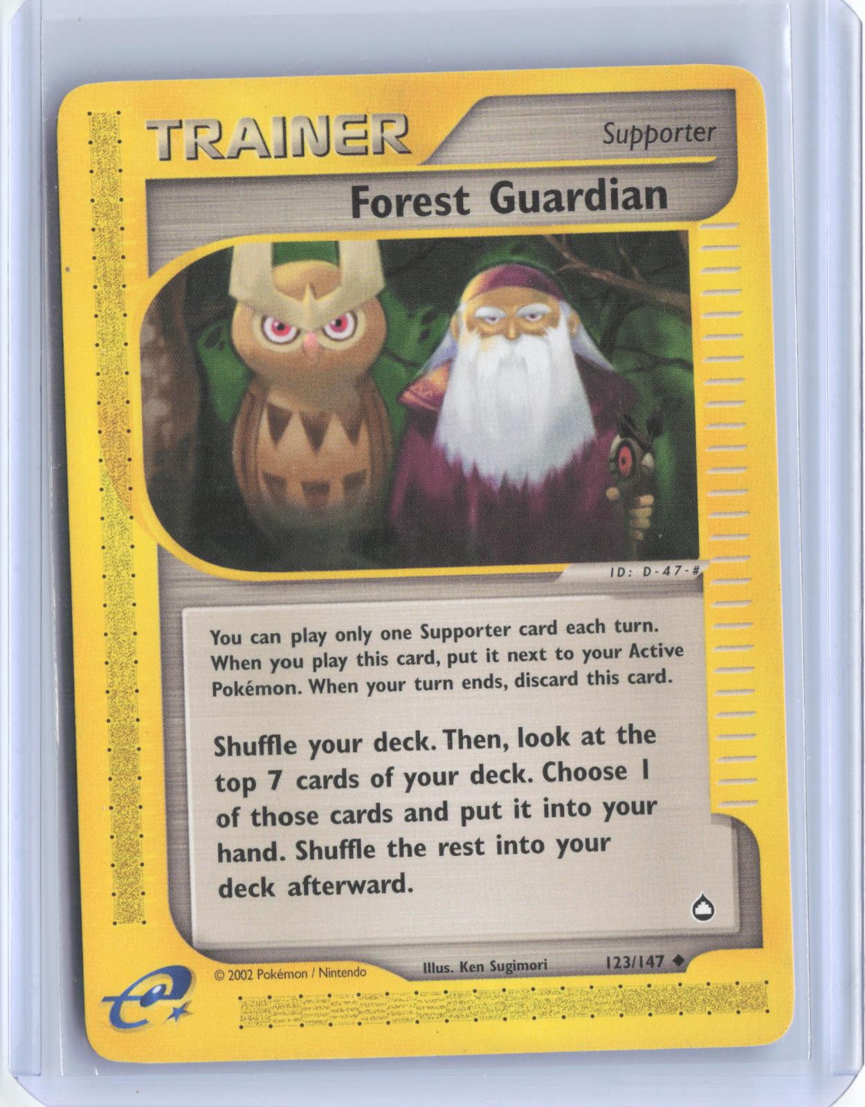 Forest Guardian 123 Uncommon Aquapolis Pokemon TCG Card