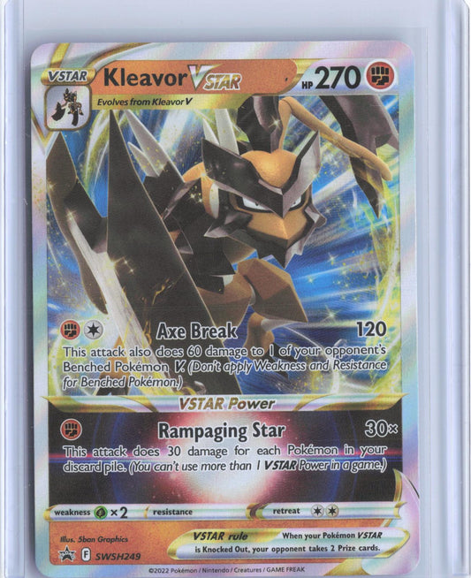 Kleavor VSTAR SWSH249 Holo Promo Sword & Shield Promo Pokemon TCG Card
