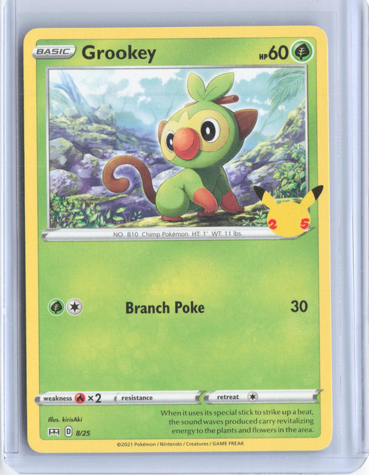 Grookey 008/025 Promo McDonald's 25th Anniversary Promos Pokemon