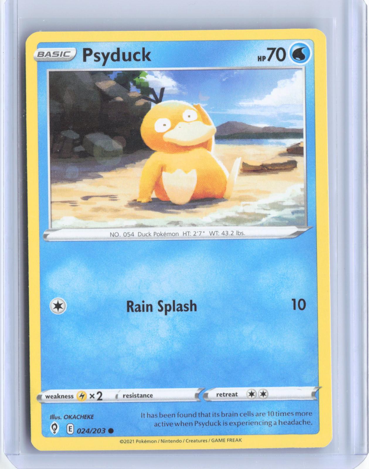 Psyduck 024/203 Common Evolving Skies Pokemon TCG Card