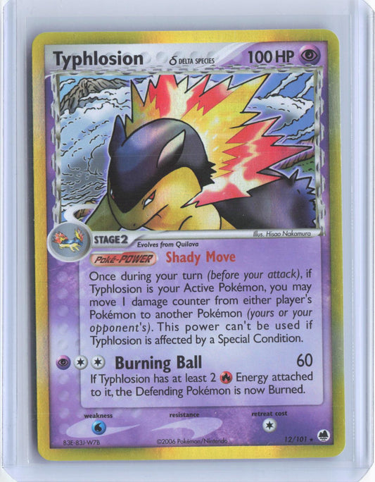 Typhlosion 12/101 Holo Rare Dragon Frontiers Pokemon Holo TCG Card
