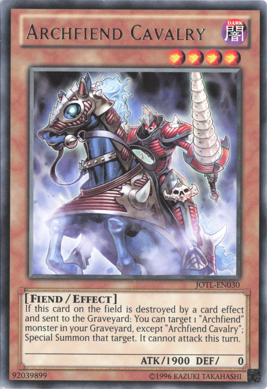Archfiend Cavalry JOTL-EN030 Rare Judgment of the Light Yu-Gi-Oh Unlimited