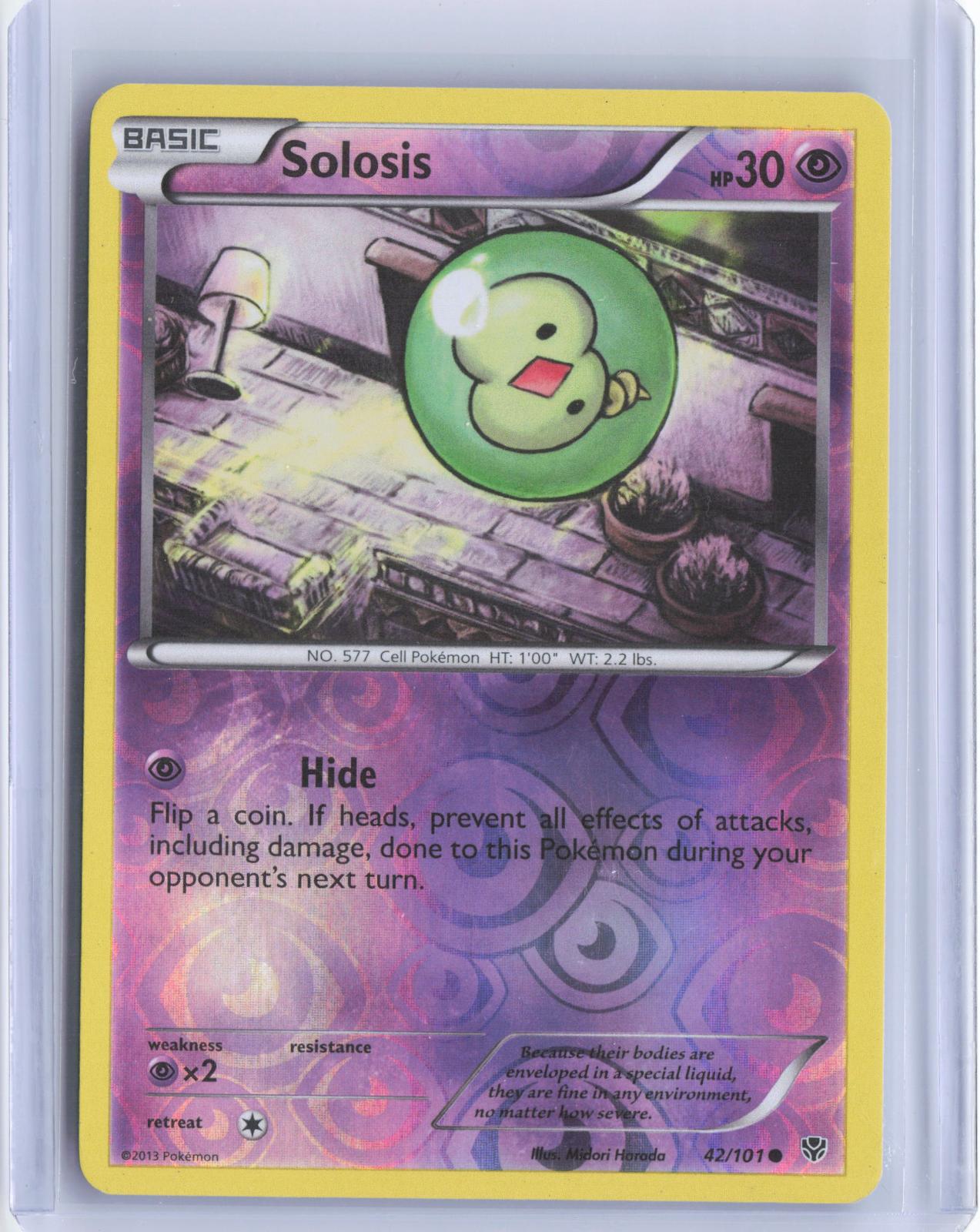 Solosis 42/101 Common Plasma Blast Pokemon Reverse Holo TCG Card