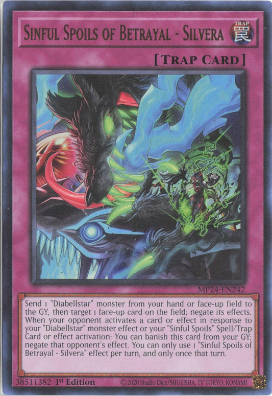 Sinful Spoils of Betrayal - Silvera MP24-EN242 25th Anniversary Tin: Dueling Mirrors Yu-Gi-Oh 1st Edition