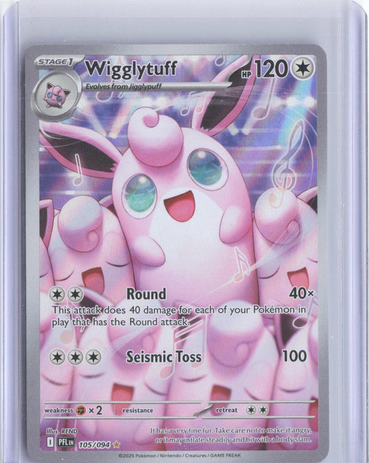 Wigglytuff 105/094 Illustration Rare Phantasmal Flames Pokemon Holo
