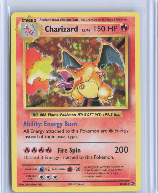 Charizard 11/108 Holo Rare Evolutions Pokemon
