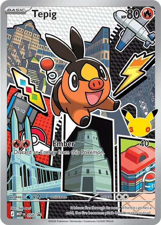 Tepig 050 Promo ME: Mega Evolution Promo Pokemon Holo