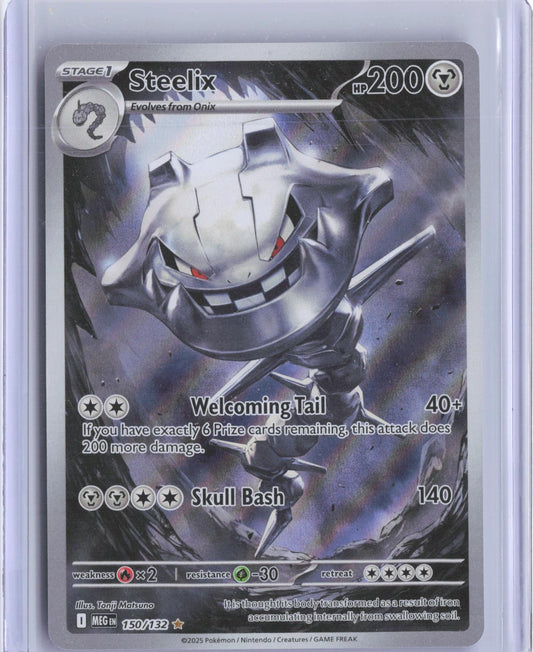 Steelix 150/132 Illustration Rare Mega Evolution Pokemon Holo