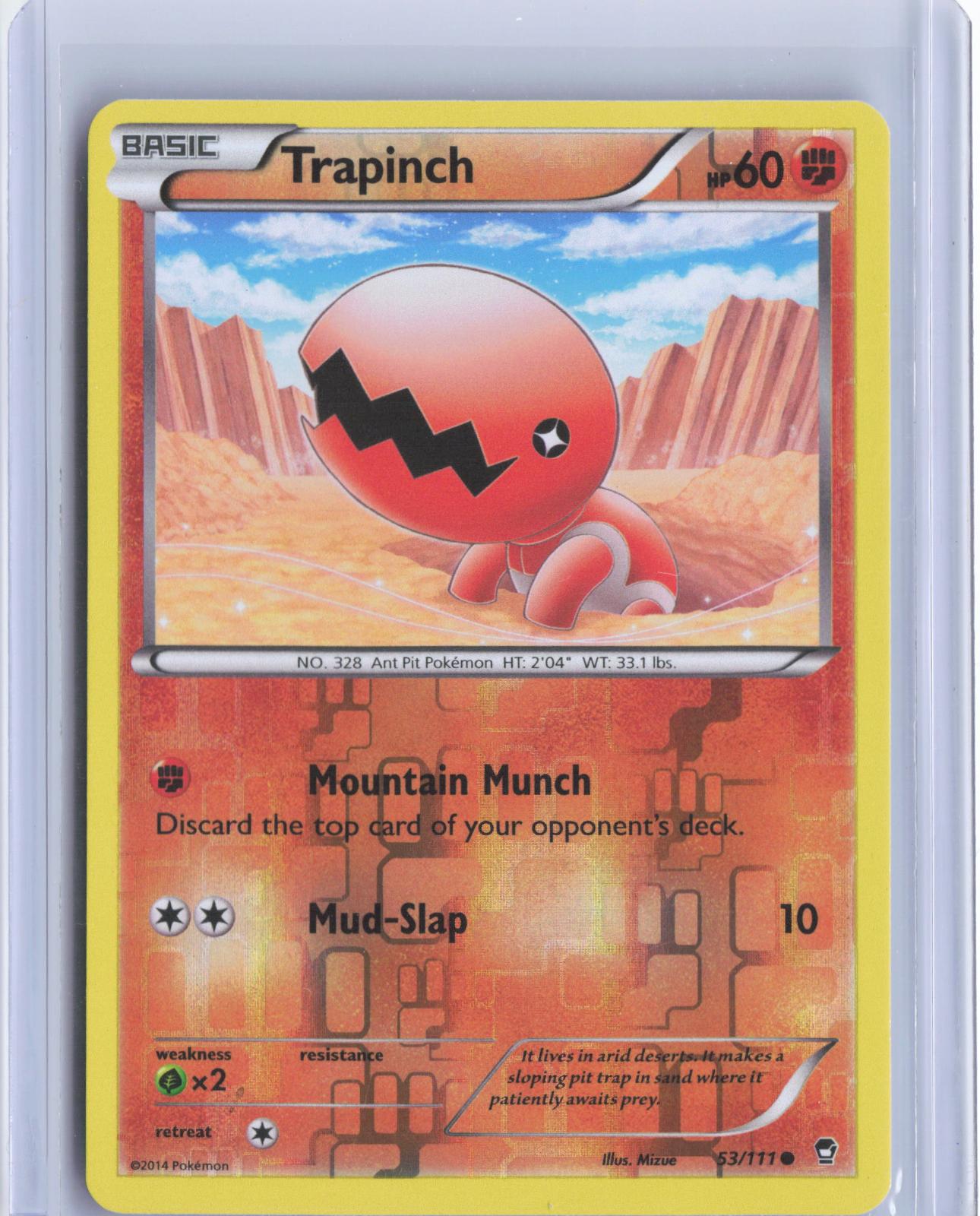 Trapinch 53/111 Common Furious Fists Pokemon Reverse Holo TCG Card