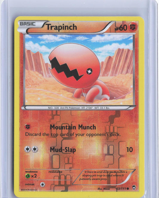 Trapinch 53/111 Common Furious Fists Pokemon Reverse Holo TCG Card