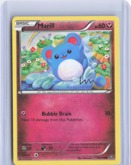 Marill 76/114 Common Steam Siege Pokemon TCG Card