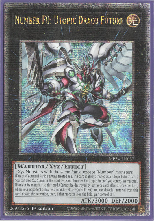 Number F0: Utopic Draco Future (Quarter Century Secret Rare) MP24-EN037 25th Anniversary Tin: Dueling Mirrors Yu-Gi-Oh 1st Edition