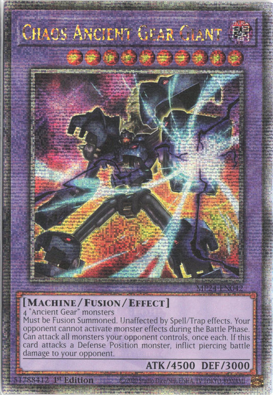 Chaos Ancient Gear Giant (Quarter Century Secret Rare) MP24-EN042 25th Anniversary Tin: Dueling Mirrors Yu-Gi-Oh 1st Edition