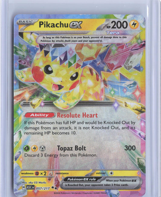 Pikachu ex 057/191 Double Rare Surging Sparks Pokemon Holo TCG Card