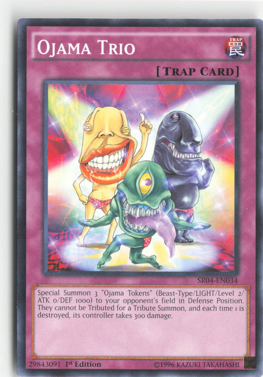 Ojama Trio SR04-EN034 Structure Deck: Dinosmasher's Fury Yu-Gi-Oh 1st Edition