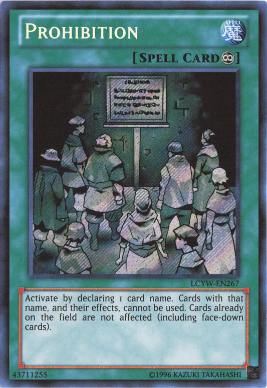 Prohibition LCYW-EN267 Legendary Collection 3: Yugi's World Yu-Gi-Oh Unlimited