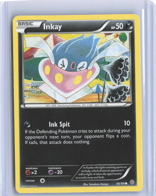 Inkay 45/98 Common Ancient Origins Pokemon TCG Card