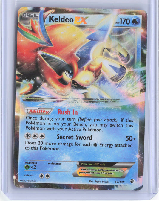 Keldeo EX Holo Ultra Rare Boundaries Crossed 49/149 