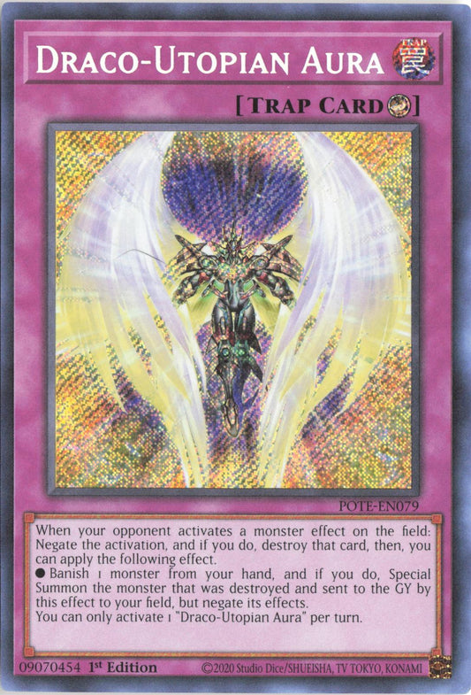 Draco-Utopian Aura POTE-EN079 Power of the Elements Yu-Gi-Oh Unlimited