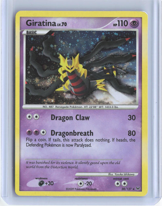 Giratina Lv. 70 (DPPt Platinum) 28/127 Holo Deck Exclusives Pokemon TCG Card