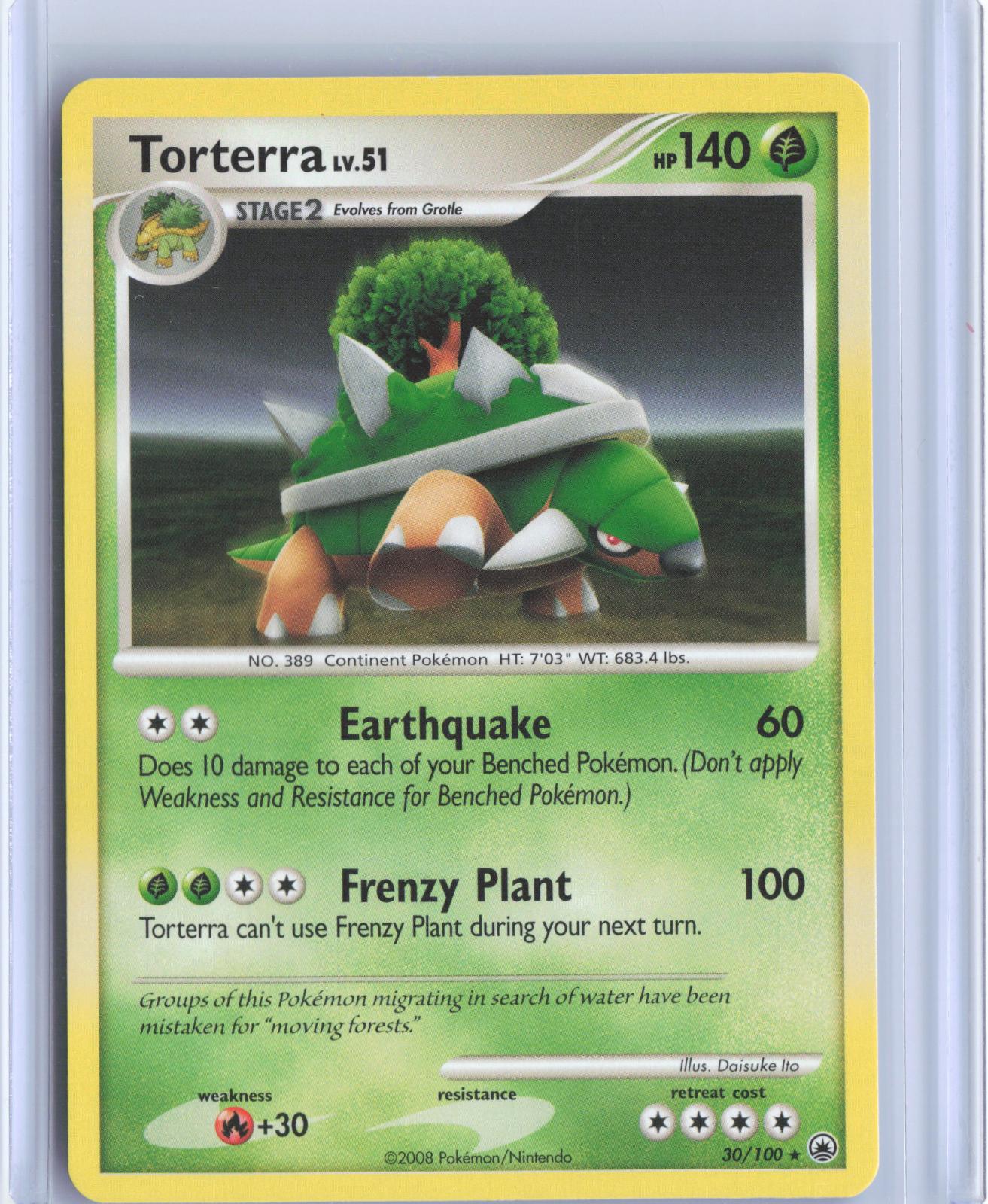 Torterra 30/100 Rare Majestic Dawn Pokemon TCG Card