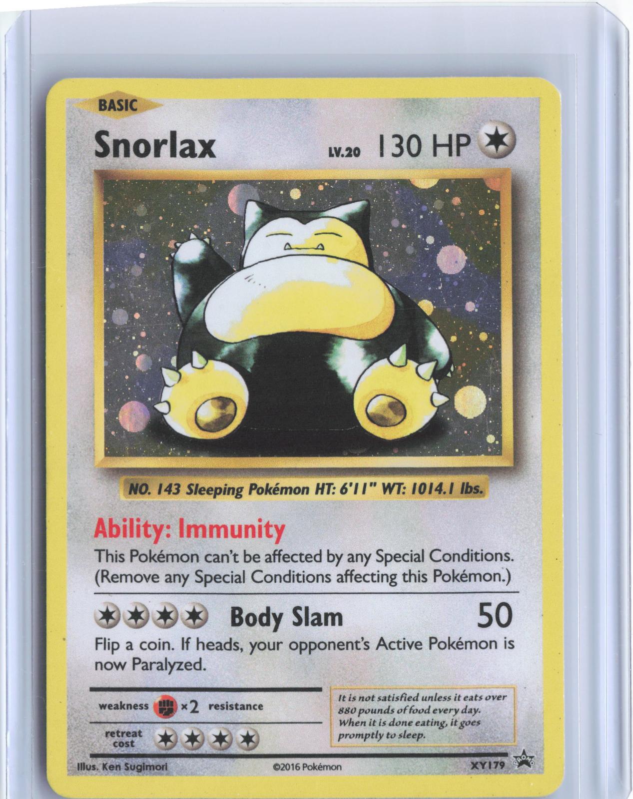 Snorlax XY179 Holo Promo XY Promo Pokemon TCG Card