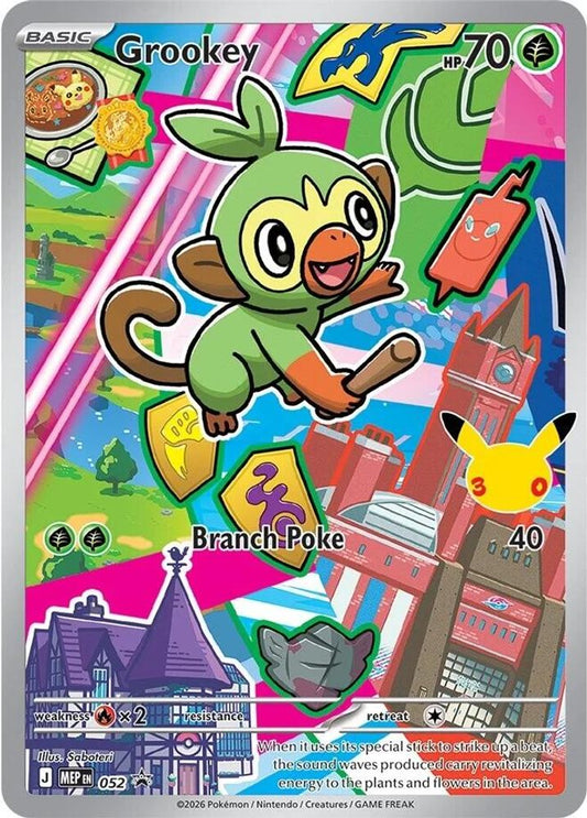 Grookey 052 Promo ME: Mega Evolution Promo Pokemon Holo