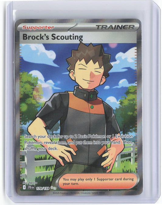 Brock's Scouting 179/159 Ultra Rare Journey Together Pokemon Holo