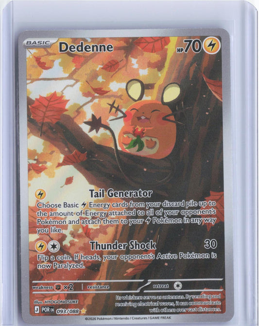 Dedenne 093/088 Holo Illustration Rare Perfect Order Pokemon Holo TCG Card