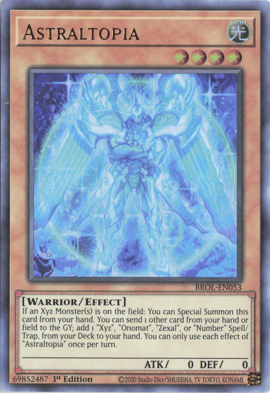Astraltopia BROL-EN053 Ultra Rare Brothers of Legend Yu-Gi-Oh 1st Edition