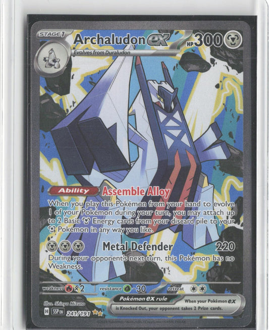 Archaludon ex 241/191 Special Illustration Rare Surging Sparks Pokemon Holo
