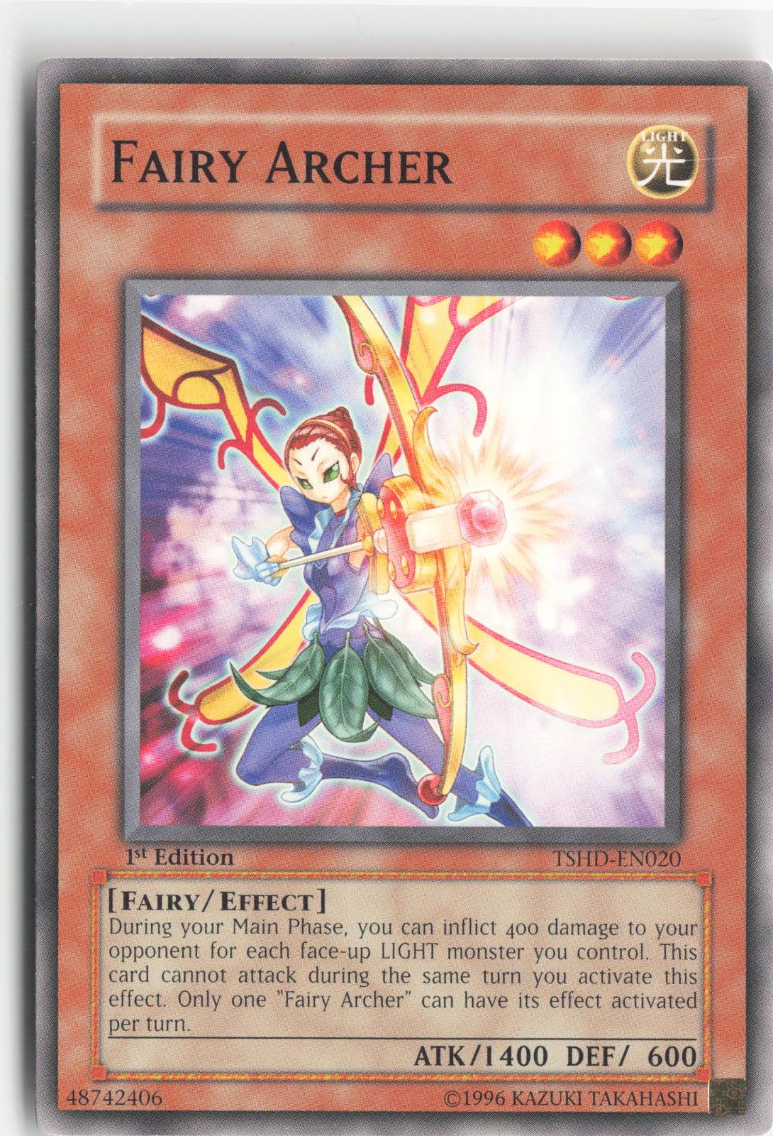 Fairy Archer TSHD-EN020 The Shining Darkness Yu-Gi-Oh 1st Edition
