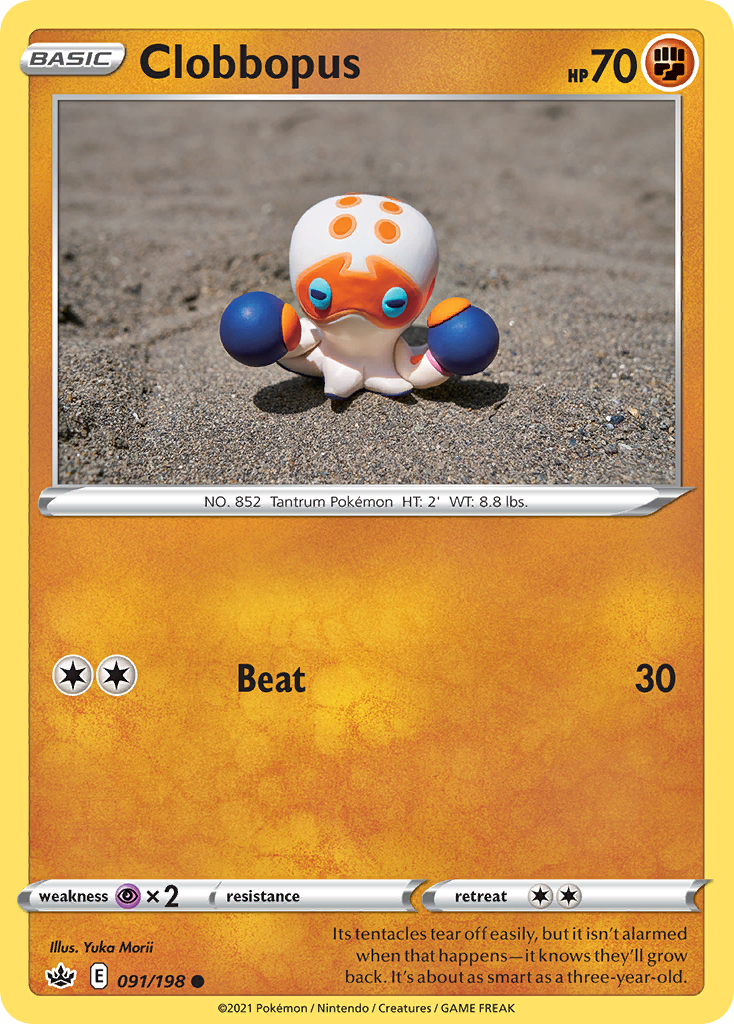 Clobbopus 091/198 Common Chilling Reign Pokemon TCG Card