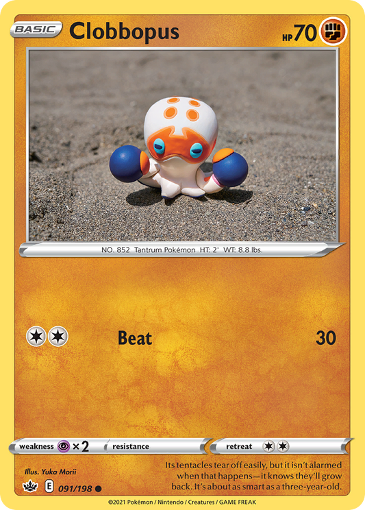 Clobbopus 091/198 Common Chilling Reign Pokemon TCG Card