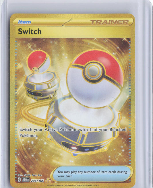 Switch 206/165 Hyper Rare 151 Pokemon Holo