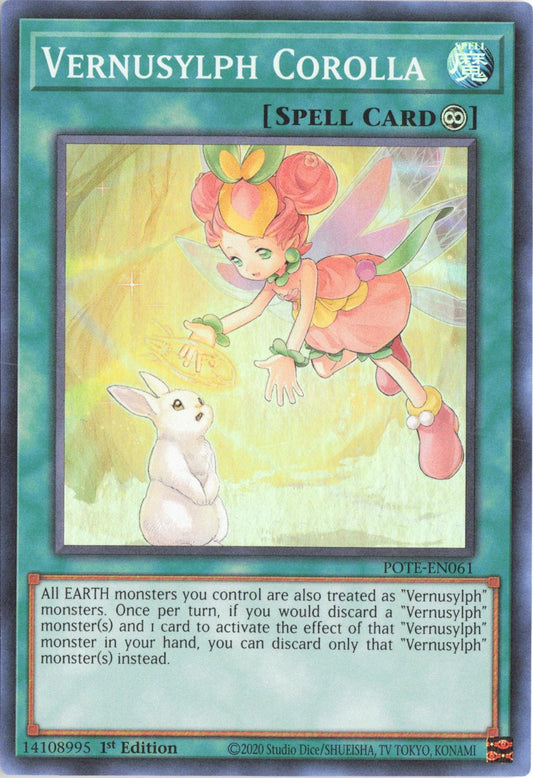 Vernusylph Corolla POTE-EN061 Power of the Elements Yu-Gi-Oh 1st Edition