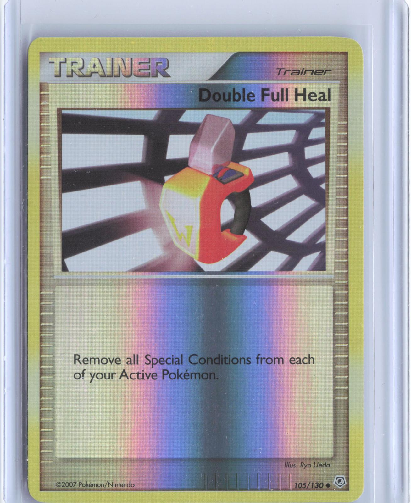 Double Full Heal 105/130 Uncommon Diamond & Pearl Pokemon Reverse Holo TCG Card