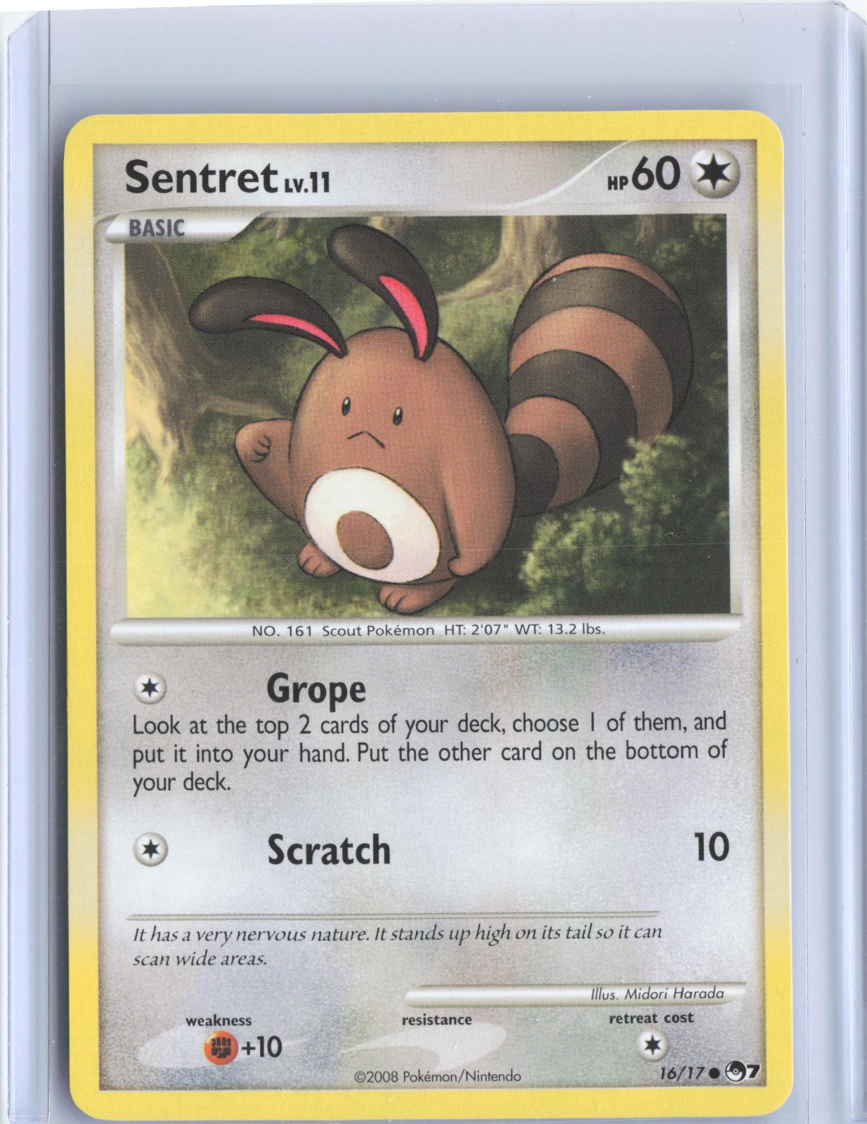 Sentret 16/17 Common POP Series 7 Pokemon