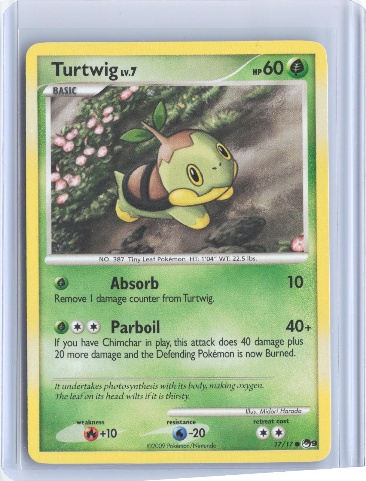 Turtwig 17/17 Common POP Series 9 Pokemon