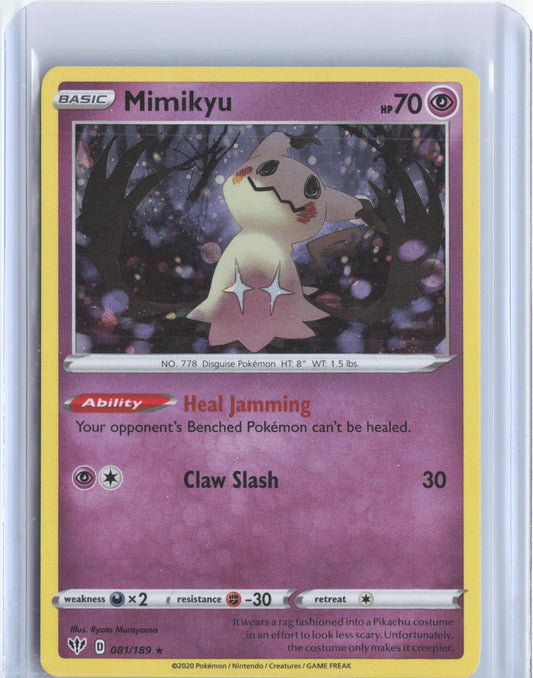 Mimikyu (Cosmos Holo) 081/189 Promo Miscellaneous Cards & Products Pokemon