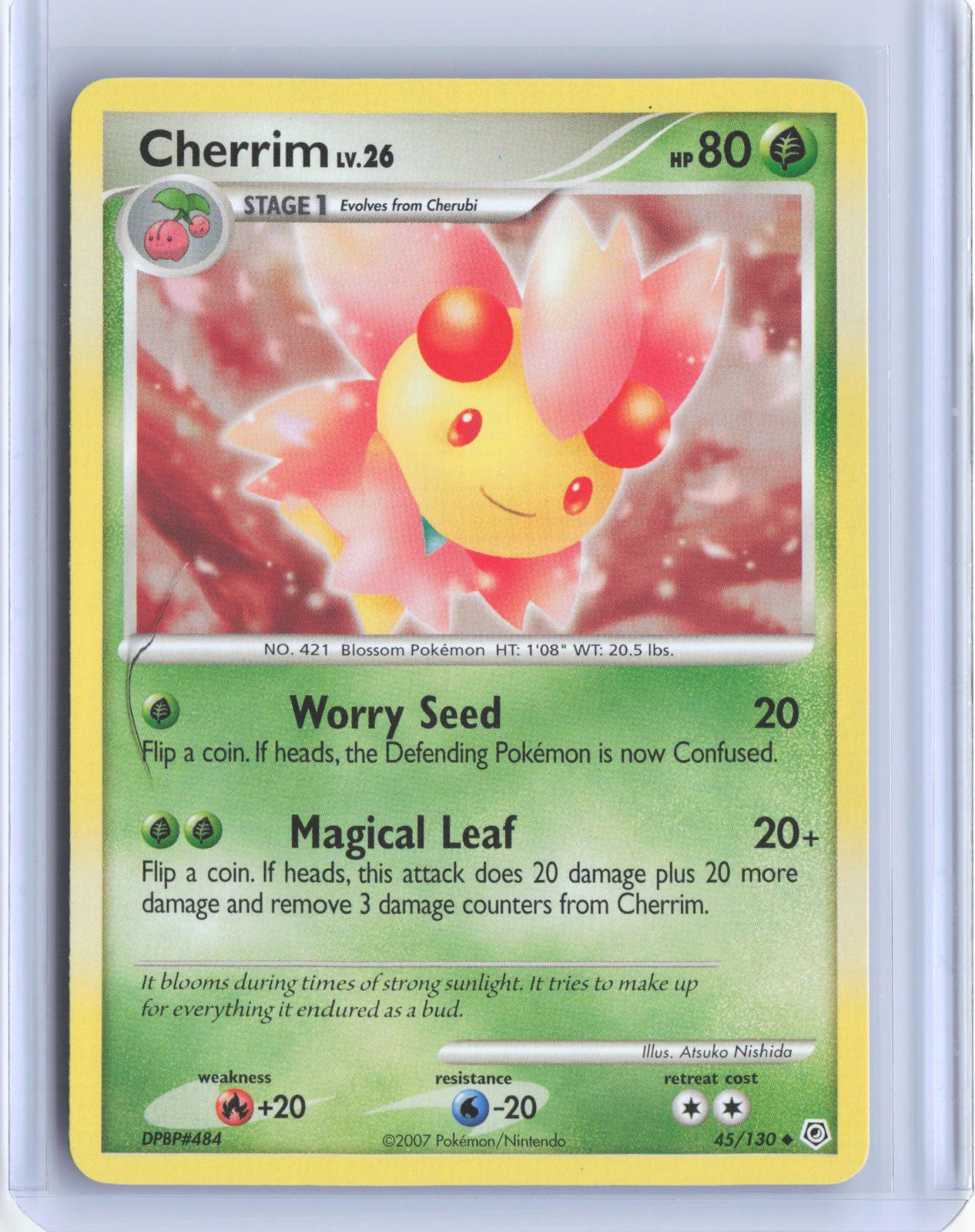 Cherrim 45/130 Uncommon Diamond & Pearl Pokemon TCG Card