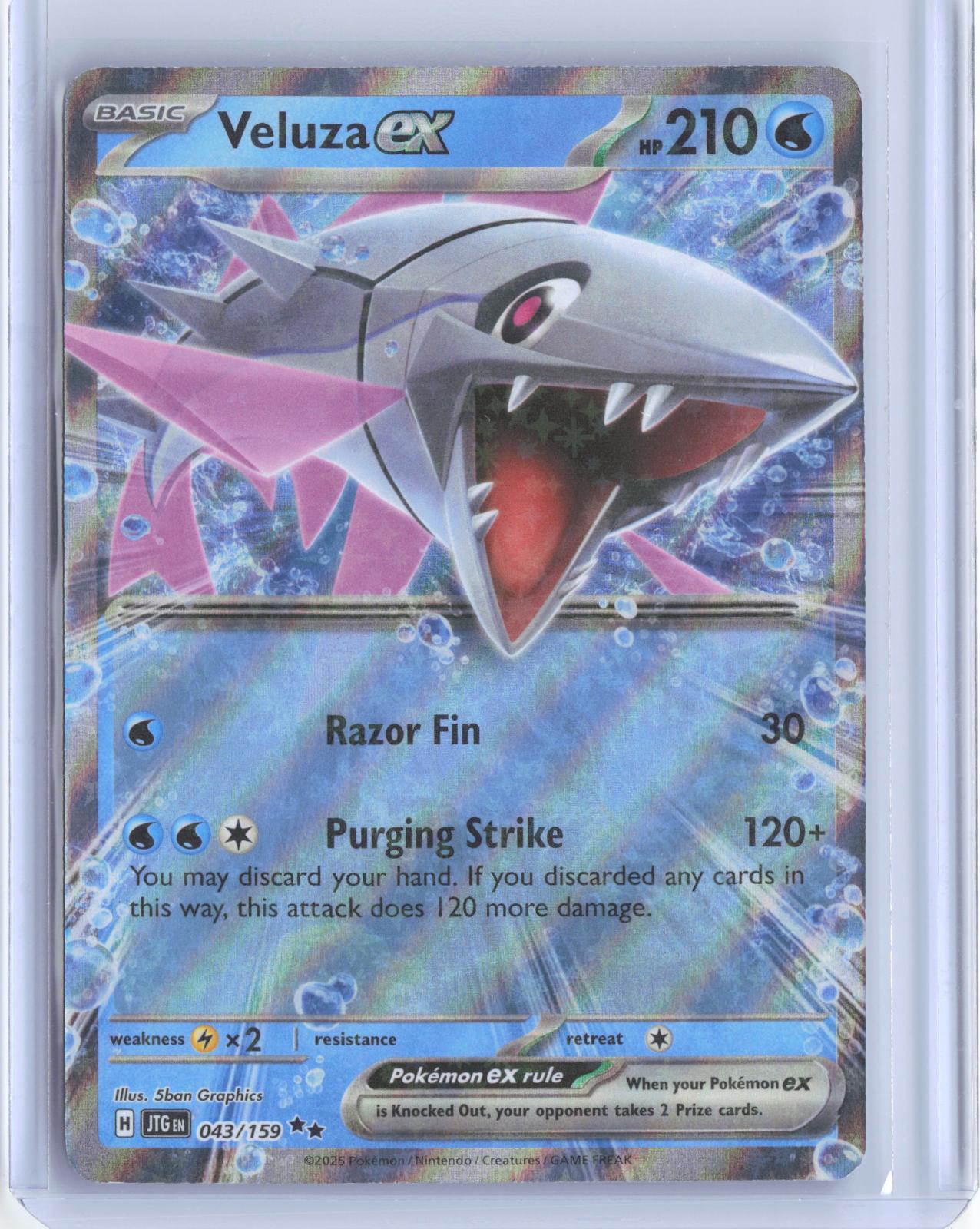 Veluza ex 043/159 Double Rare Journey Together Pokemon TCG Card